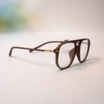 Vintage Brown Rectangular Eyeglasses - Roos Eyewear - Image 2