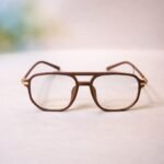 Vintage Brown Rectangular Eyeglasses - Roos Eyewear