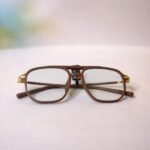 Vintage Brown Rectangular Eyeglasses - Roos Eyewear - Image 4