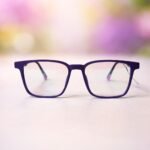 Trendy Purple Eyewear Frame with Soft Grip Temples - Roos Eyewear - Image 2