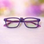 Trendy Purple Eyewear Frame with Soft Grip Temples - Roos Eyewear