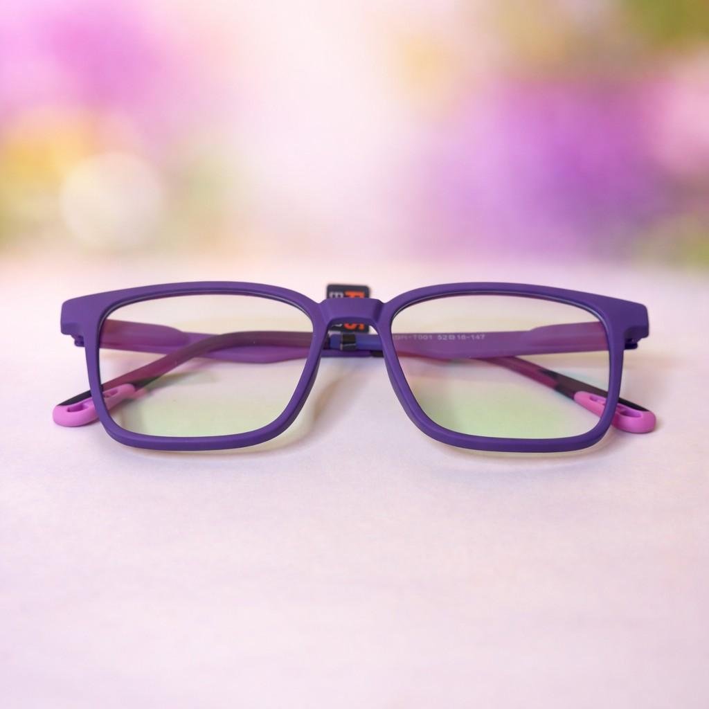 ChatGPTImageMar1202601_23_48P Trendy Purple Eyewear Frame with Soft Grip Temples - Roos Eyewear - Image 1