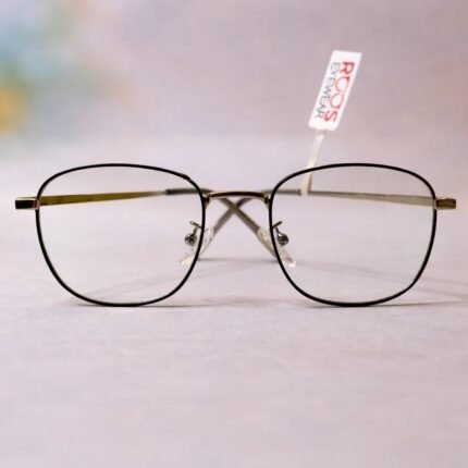 Premium Square Full‑Rim Metal Optical Frame - Roos Eyewear