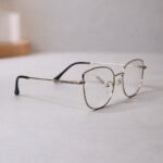 Classic Black Metal Glasses Frame - Roos Eyewear - Image 2