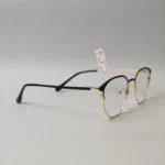 Elegant Black & Gold Rectangular Spectacle Frame - Roos Eyewear - Image 4