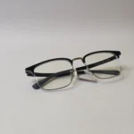 Square Half-Rim Eyeglasses – Roos Eyewear - Image 3