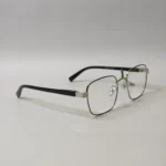 Black & Gold Square Metal Eyeglasses – Roos Eyewear - Image 5