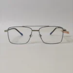 Modern Blue Metal Eyeglasses - Roos Eyewear - Image 2