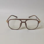 Vintage Brown Rectangular Eyeglasses - Roos Eyewear - Image 2