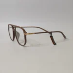 Vintage Brown Rectangular Eyeglasses - Roos Eyewear - Image 3
