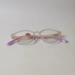 Soft Pink Transparent Eyeglasses - Roos Eyewear - Image 5
