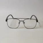 Black Metal Square Eyeglasses – Roos Eyewear - Image 3