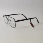 Black Metal Square Eyeglasses – Roos Eyewear - Image 4
