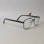 Black Metal Square Eyeglasses – Roos Eyewear - Image 5