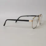 Luxury Black Metal Eyeglasses with Gold Bridge - Roos Eyewear - Image 5