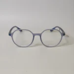 Modern Matte Grey Round Eyeglasses – Roos Eyewear - Image 3