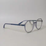 Modern Matte Grey Round Eyeglasses – Roos Eyewear - Image 5