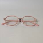 Minimal Pink Square Frame Glasses – Roos Eyewear - Image 5