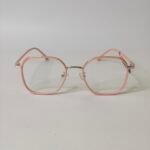 Minimal Pink Square Frame Glasses – Roos Eyewear - Image 4
