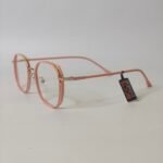 Minimal Pink Square Frame Glasses – Roos Eyewear - Image 3