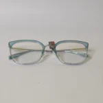 Aqua Transparent Eyeglasses - Roos Eyewear - Image 2