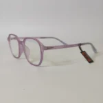 Transparent Lilac Square Eyeglass Frame - Roos Eyewear - Image 4