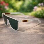 Modern White Wraparound Sunglasses – Roos Eyewear - Image 5