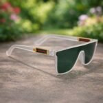 Modern White Wraparound Sunglasses – Roos Eyewear - Image 3