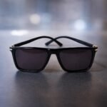 Classic Black Rectangular Sunglasses – Roos Eyewear - Image 3