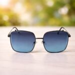 Oversized Square Blue Gradient Sunglasses – Roos Eyewear - Image 4