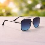 Oversized Square Blue Gradient Sunglasses – Roos Eyewear - Image 5