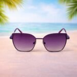 Purple Gradient Square Sunglasses – Roos Eyewear - Image 5