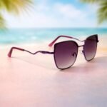 Purple Gradient Square Sunglasses – Roos Eyewear