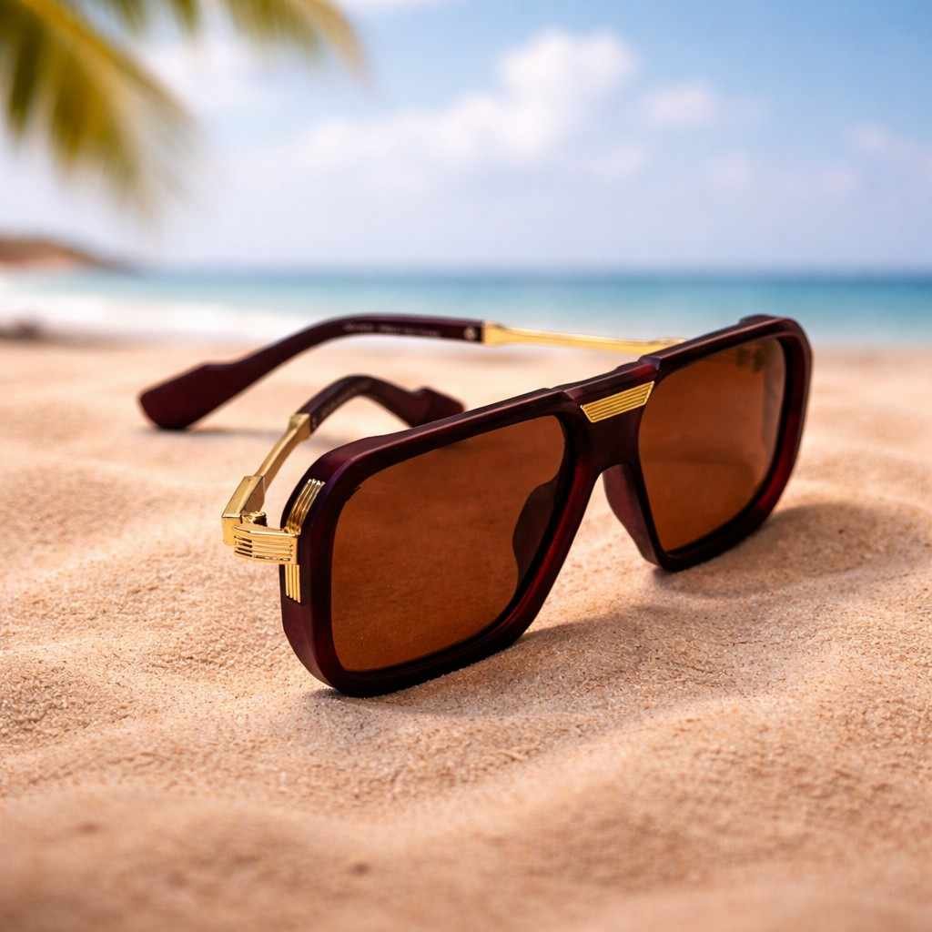 ChatGPTImageFeb13202612_07_54P Premium Oversized Brown Frame Sunglasses – Roos Eyewear - Image 1