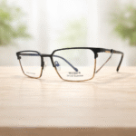 Square Clear Frame Eyeglasses – Roos Eyewear - Image 4
