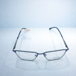 Square Blue  Frame Eyeglasses – Roos Eyewear - Image 3