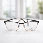 Square Black Frame Eyeglasses – Roos Eyewear - Image 2