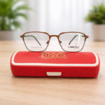 Square Light Orange Frame Eyeglasses – Roos Eyewear